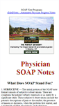 Mobile Screenshot of physiciansoapnotes.com